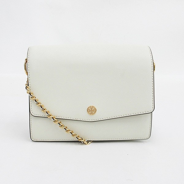 TORY BURCH(トリーバーチ) チェーンショルダーバッグ 斜め掛け 白 ホワイト 【ブランドバッグ】 【中古】 netshop 14,364円