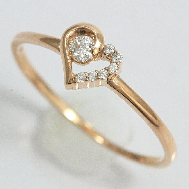 楽天市場】courreges(クレージュ) リング ハート ダイヤモンド 0.01ct