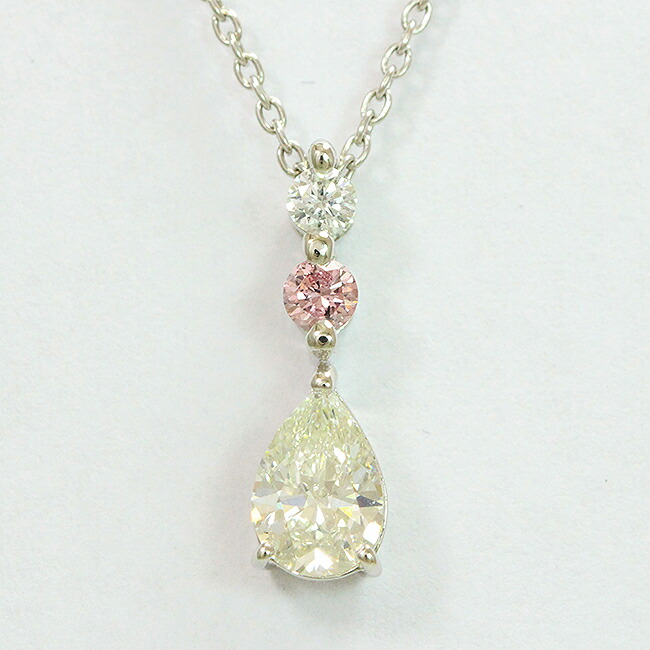 ⭐️金高騰⭐️Pt850/900ピンクD &ダイヤモンドネックレス⭐️USED⭐️ ⭐️金高騰⭐️Pt850/900ピンクD &ダイヤモンドネックレス⭐️USED 金