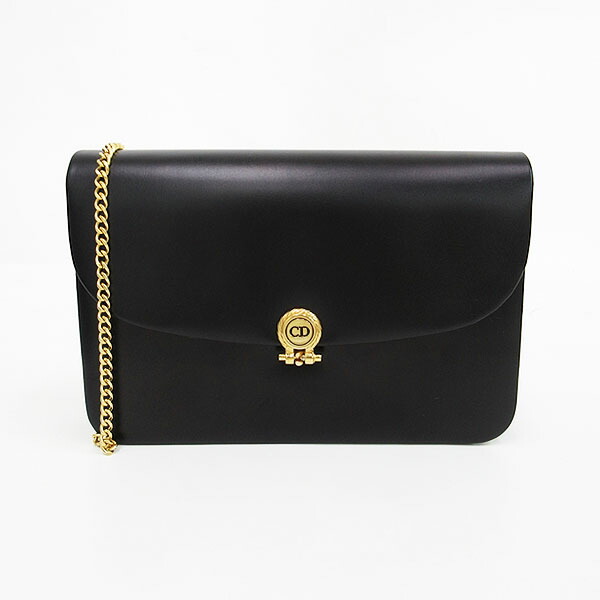 Christian Dior ハニカム　2wayショルダーバッグ ブラック Christian Dior クリスチャンディオール ハニカム柄 チェーン