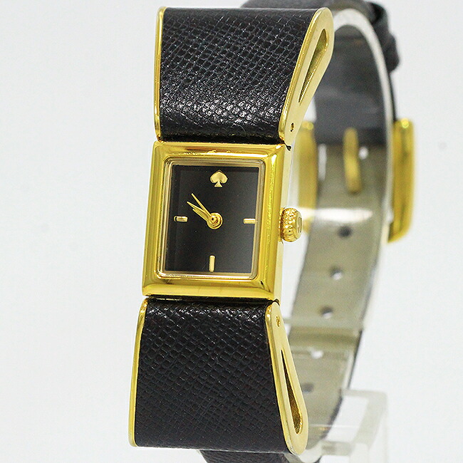 346【美品】ケイトスペード　箱付き レディース 時計 リボン ゴールド 346【美品】ケイトスペード 箱付き レディース 時計 リボン