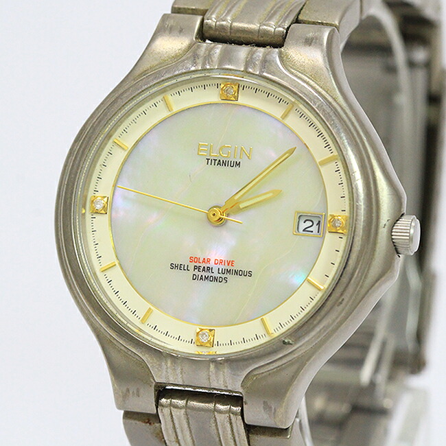 楽天市場】美品 ELGIN エルジン メンズ 腕時計 FK-594-S メープル