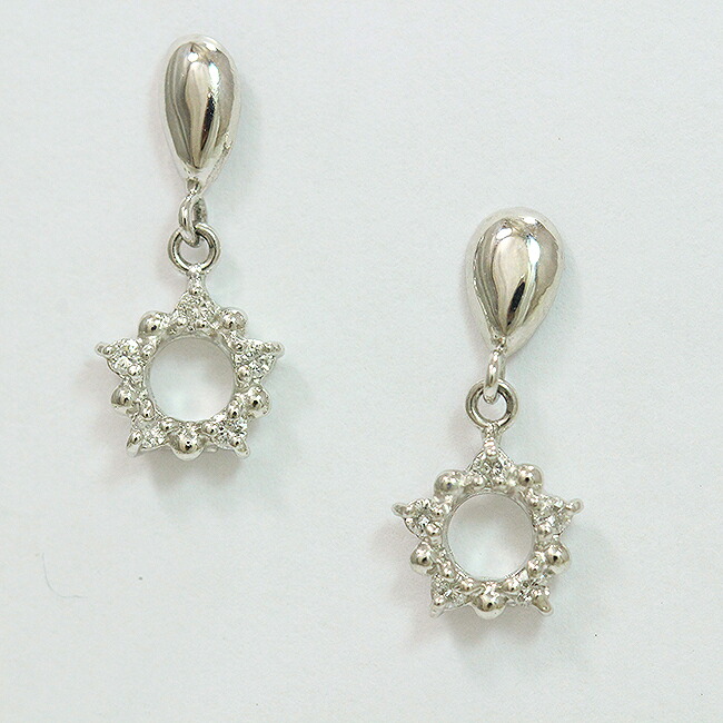 ダイヤモンド 計0.05ctx2 ピアス プラチナ(Pt900) 【中古】 ジュエリー 【新品仕上げ/クリーニング済み】 netshop｜とーたる 店 16,562円