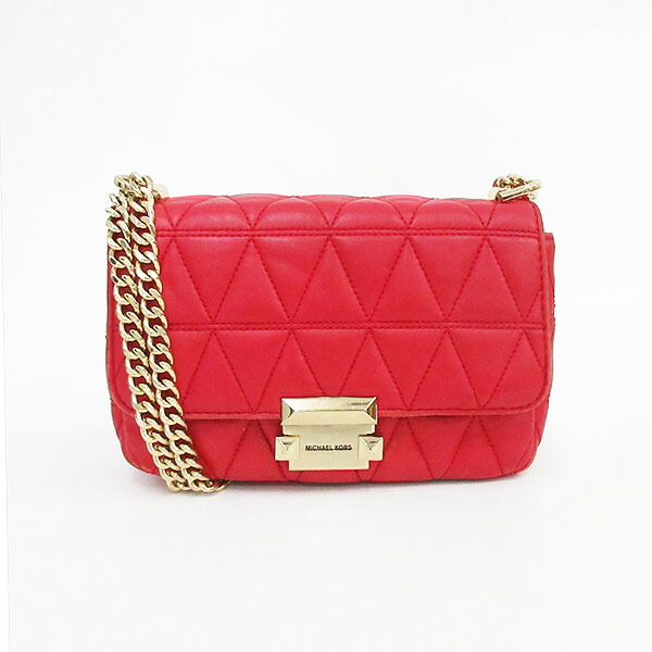 MICHAEL KORS（マイケルコース） チェーンショルダーバッグ 30S7GSLL1L 赤 レッド / 【ブランドバッグ】【中古】nb netshop