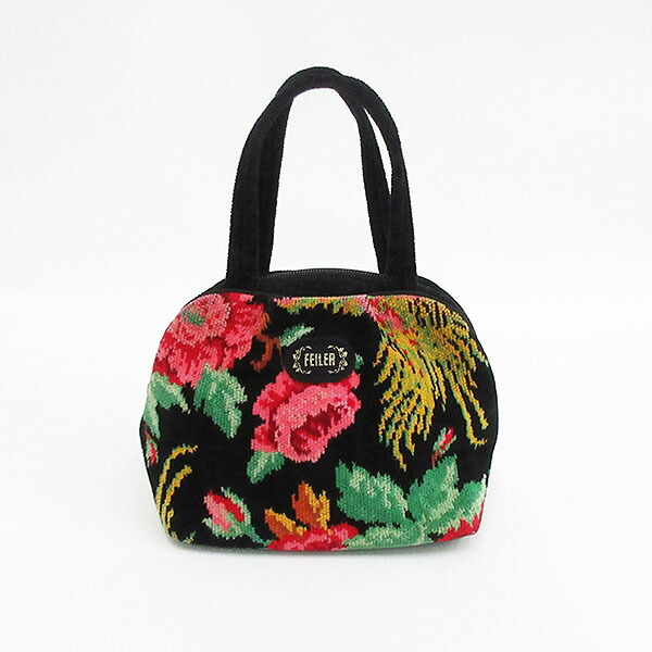 楽天市場】FEILER(フェイラー) クマ トートバッグ/ハンドバッグ 黒