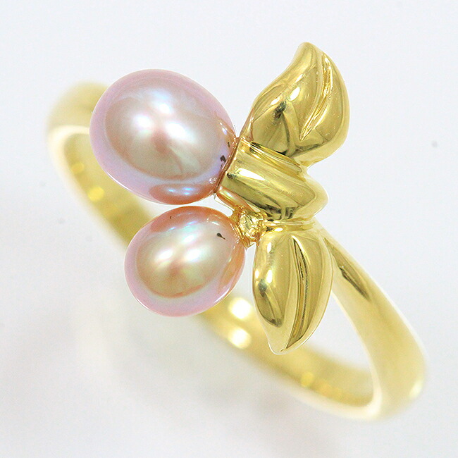 MIKIMOTO(ミキモト) 真珠 リング パール(処理) 11号 18金イエローゴールド(K18YG) 【中古】ブランド ジュエリー 【新品仕上げ/クリーニング済み】 netshop