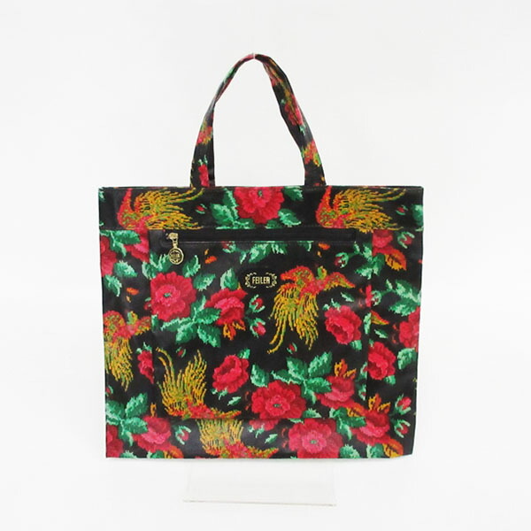 楽天市場】FEILER(フェイラー) フラワー トートバッグ ブラック