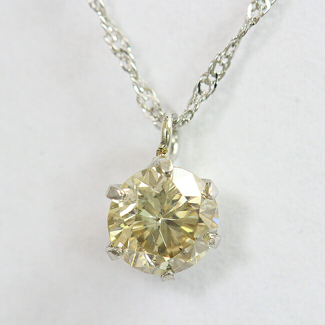 一粒石 ダイヤモンド 0.40ct ネックレス プラチナ(Pt850/Pt900) 【中古】 ジュエリー 【新品仕上げ/クリーニング済み】 netshop 44,720円