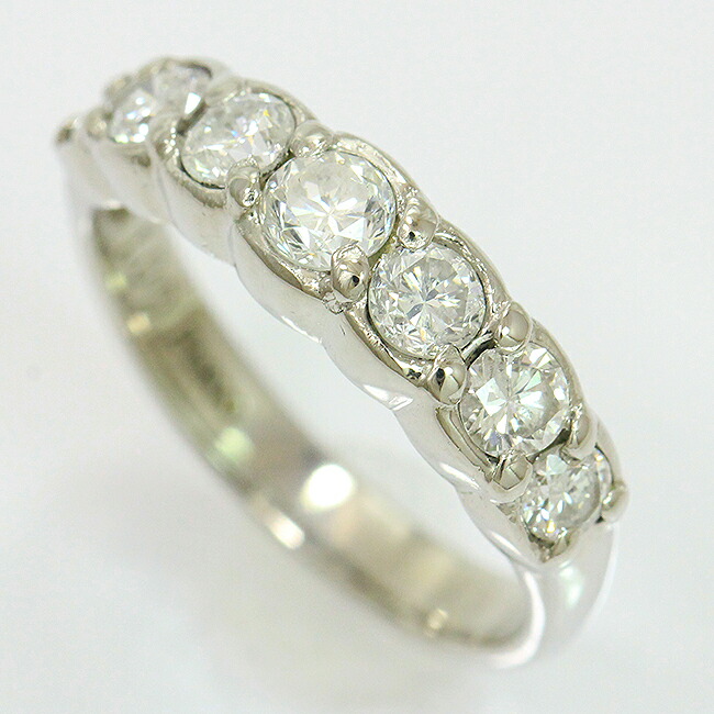 リング ダイヤモンド 計1.0ct 11号 プラチナ(Pt900) 【中古】 ジュエリー 【新品仕上げ/クリーニング済み】netshop