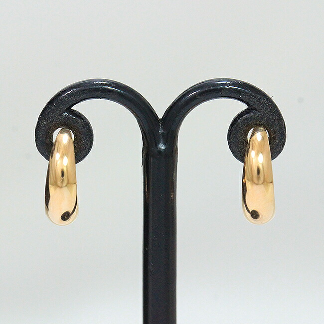 4℃(ヨンドシー) フープ ピアス 18金ピンクゴールド(K18PG) 【中古】ブランド ジュエリー 【新品仕上げ/クリーニング済み】 netshop
