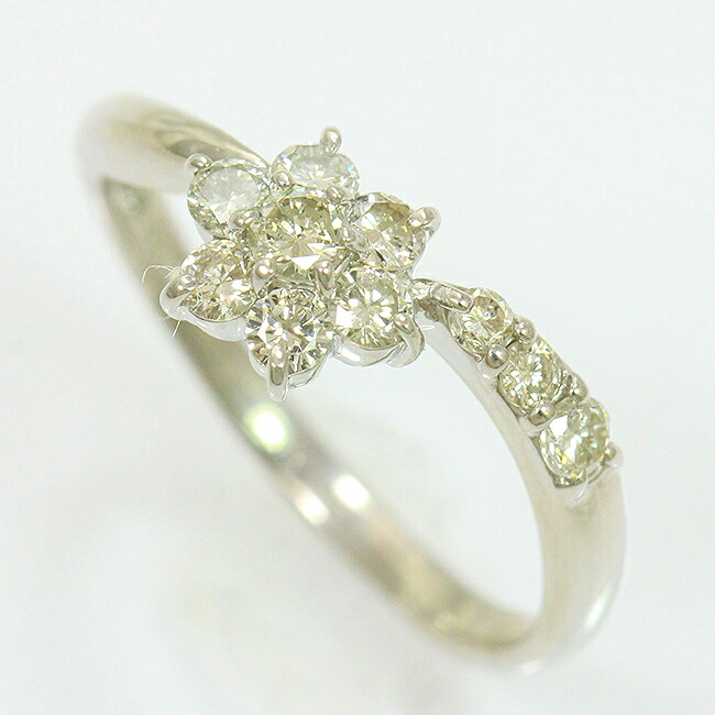 ダイヤモンド 計0.5ct リング 10.5号 プラチナ(Pt900) 【中古】ジュエリー 【新品仕上げ/クリーニング済み】 netshop