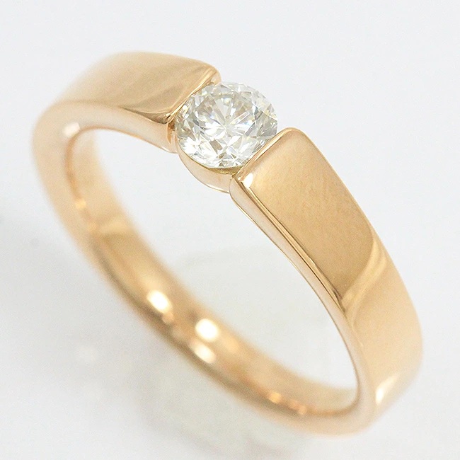 D/SI2/G ダイヤモンド 0.347ct リング 11号 18金ピンクゴールド(K18PG) 【中古】ジュエリー 【新品仕上げ/クリーニング済み】 netshop