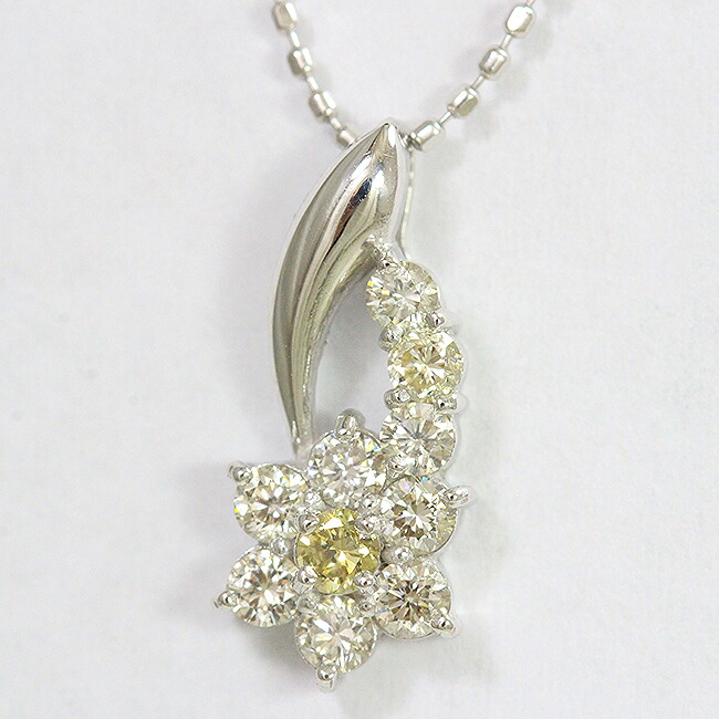 ダイヤモンド 計0.40ct ネックレス 18金ホワイトゴールド(K18WG) 【中古】 ジュエリー 【新品仕上げ/クリーニング済み】 netshop【202642】