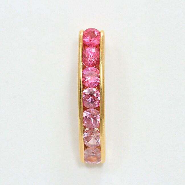 片耳 カラーサファイア 計0.28ct ピアス 18金ピンクゴールド(K18PG) 【中古】 ジュエリー 【新品仕上げ/クリーニング済み】 netshop【2026414】|とーたる 店