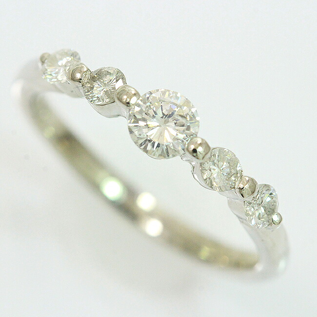 ダイヤモンド 計0.50ct リング 10号 プラチナ(Pt900) 【中古】ジュエリー 【新品仕上げ/クリーニング済み】 netshop【2026414】|とーたる 店