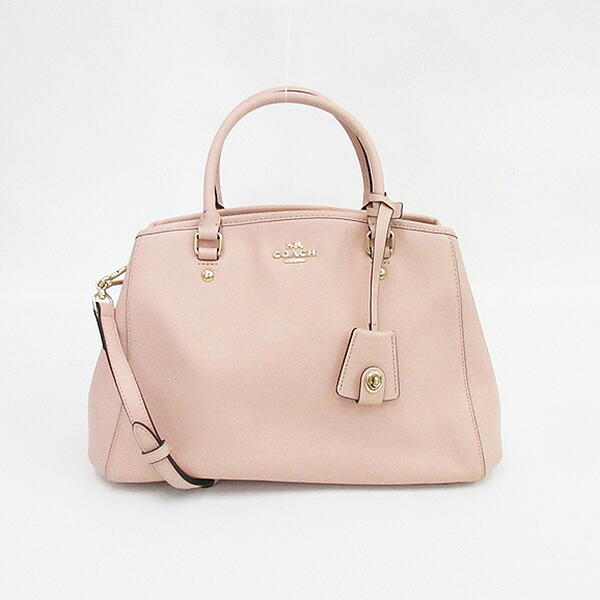 COACH(コーチ) 2WAYバッグ ハンド ロングショルダー 斜め掛け F34607 ピンク レザー【ブランドバッグ】 【中古】 netshop【2026414】|とーたる 店