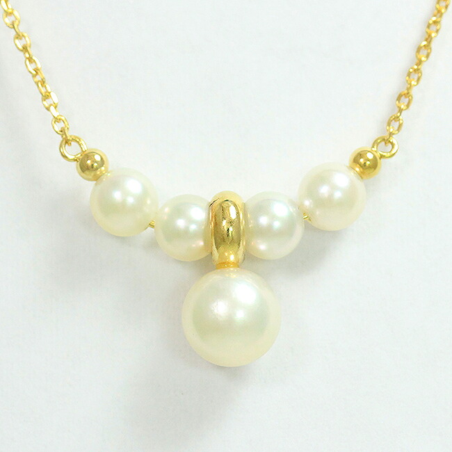 POLA(ポーラ) ネックレス 真珠 パール 約 6.1mm 18金イエローゴールド(K18YG) 【中古】ブランド ジュエリー 【新品仕上げ/クリーニング済み】 netshop｜とーたる 店