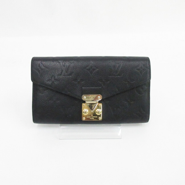 LOUIS VUITTON(ルイヴィトン) モノグラム・アンプラント ポルトフォイユ メティス M62458 ノワール 黒 ブラック 【ブランド財布】 【中古】 netshop｜とーたる 店