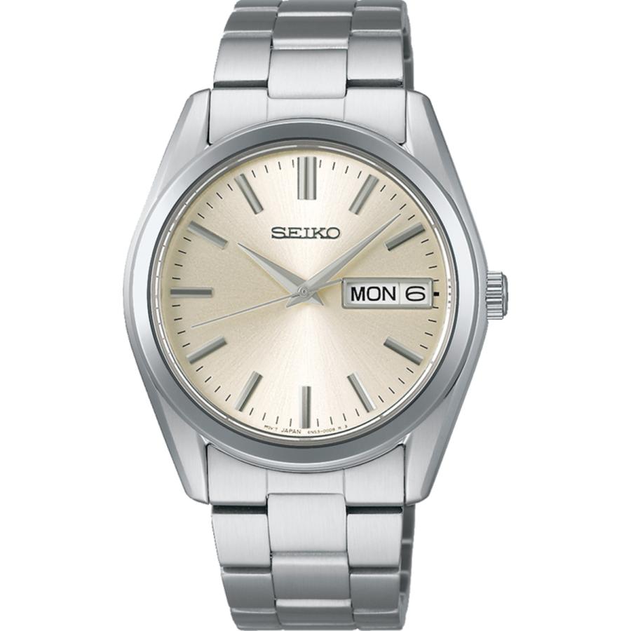 セイコー SEIKO SBTH007 メンズ 腕時計 クオーツ 10気圧防水 デイデイト ブラックダイヤル メタルバンド 国内正規品 メーカー3年保証｜正光堂