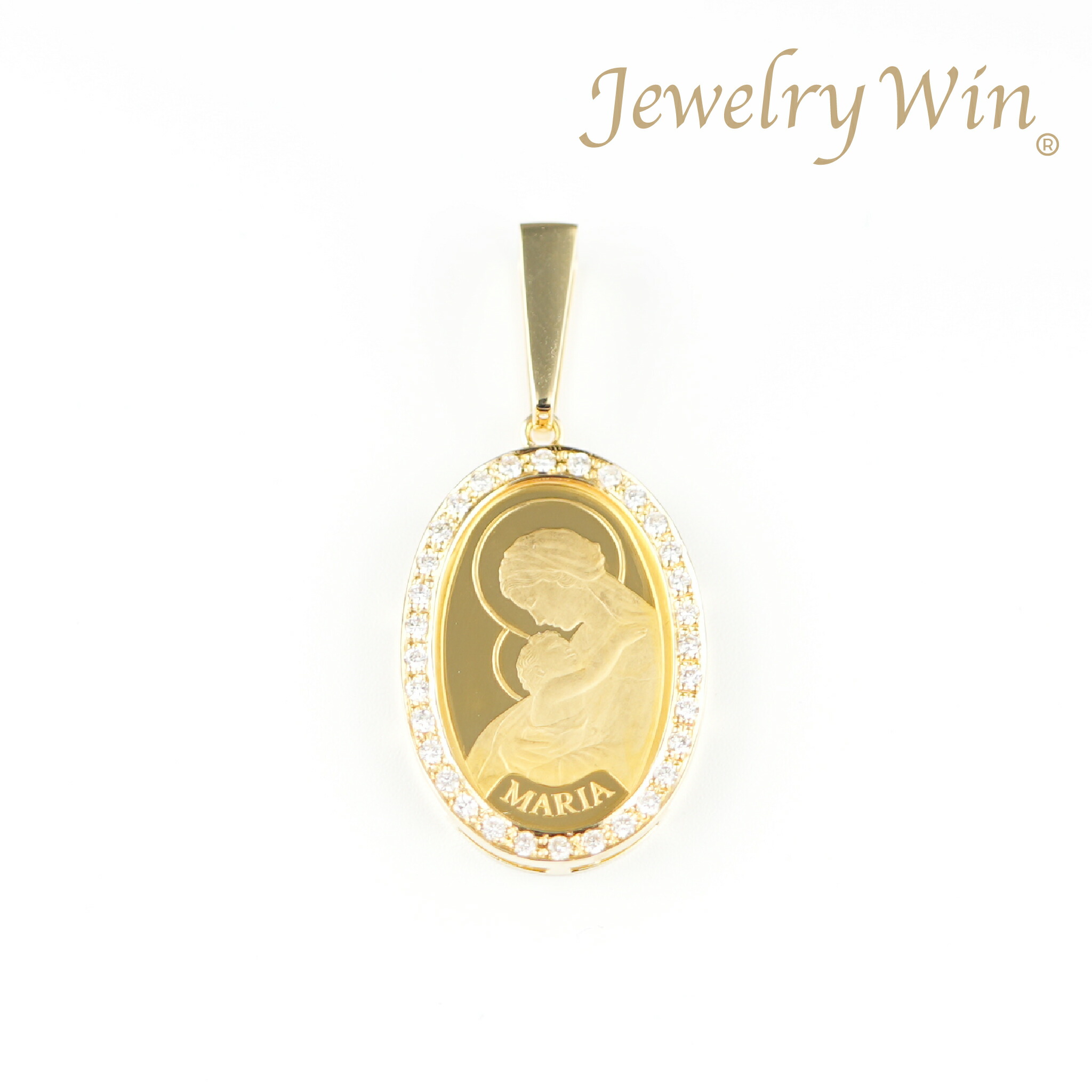 楽天市場】ペンダントトップ K24 マリア コイン 2.5g K18 枠付 (Type