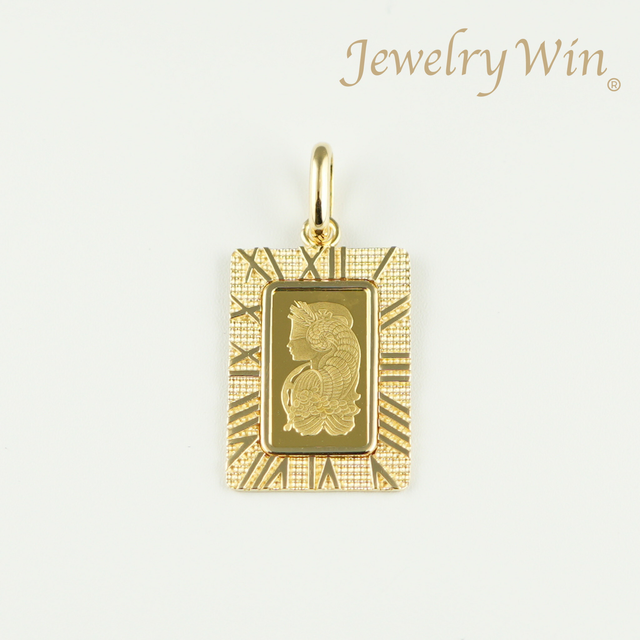 楽天市場】ペンダントトップ K24 PAMPリバティ インゴット 2g K18 枠付