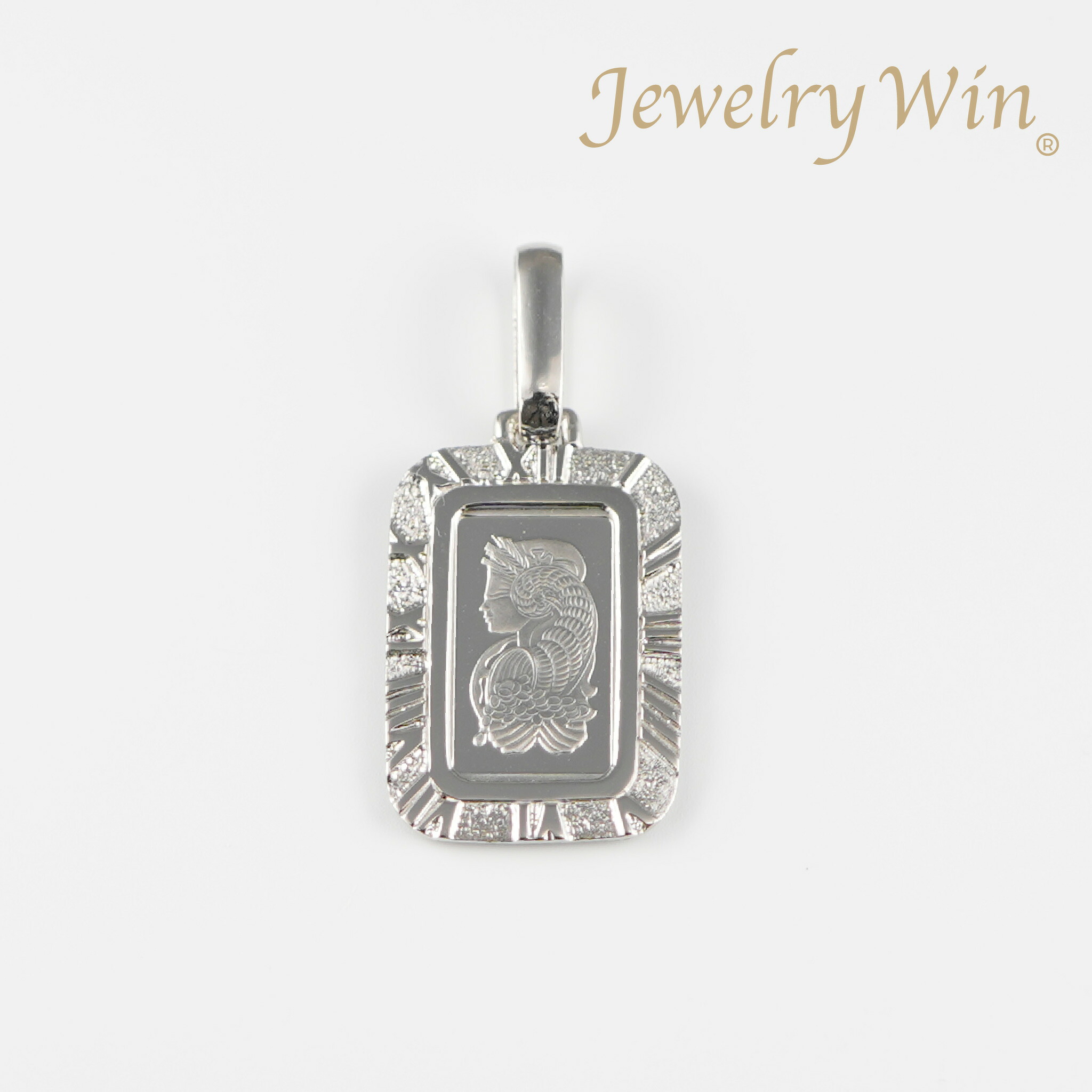 ペンダントトップ Pt999.5 フォルトゥナ インゴット 1g Pt900 枠付 (Type-RM) 新品｜Jewelry Win 店