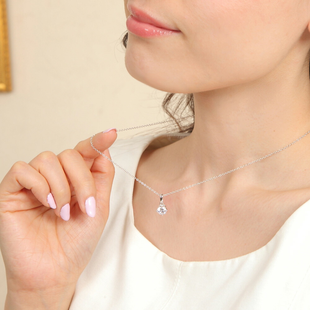 楽天市場 ネックレス レディース 1 25ct H C 一粒 レディースネックレス シンプル 金属アレルギー 一粒 誕生日 プレゼント 誕生日プレゼント 記念日 女性 彼女 妻 30代 40代 ニッケルフリー 45cm ゴールド プラチナ K18 あす楽便対応 ギフト Jewelrycastle おしゃれ