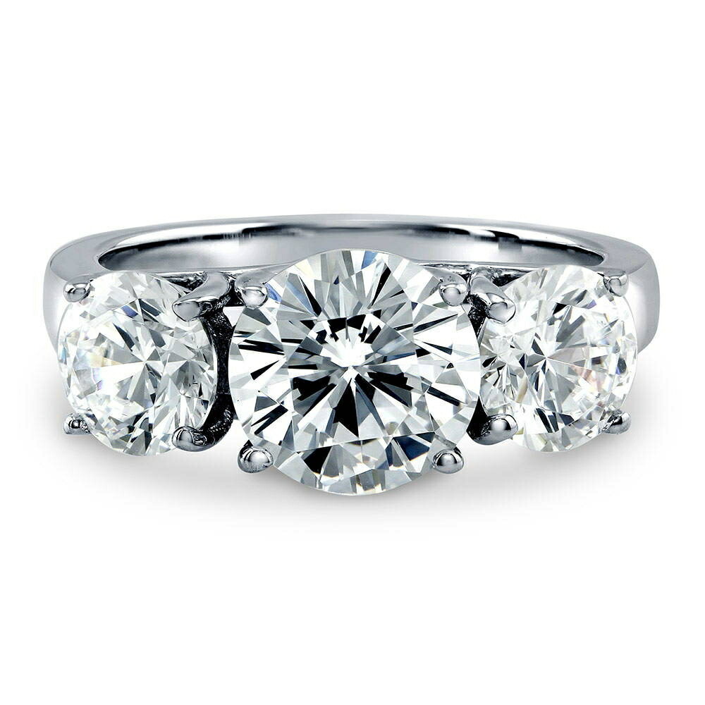 リング 指輪 レディース ラウンドブリリアントカット 3.6ct 大粒 一粒 ソリティア K18 ゴールド プラチナ仕上げ ジュエリー シンプル 大人 かわいい 20代 30代 40代 50代 普段使い 金属アレルギー対応 母の日 誕生日 プレゼント