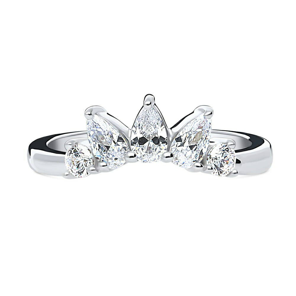 リング 指輪 レディース ダイヤモンド 1.06ct ティアラ エタニティリング K18 ゴールド プラチナ仕上げ ジュエリー シンプル 大人 かわいい 20代 30代 40代 50代 普段使い 重ね付け 金属アレルギー対応 母の日 誕生日 プレゼント