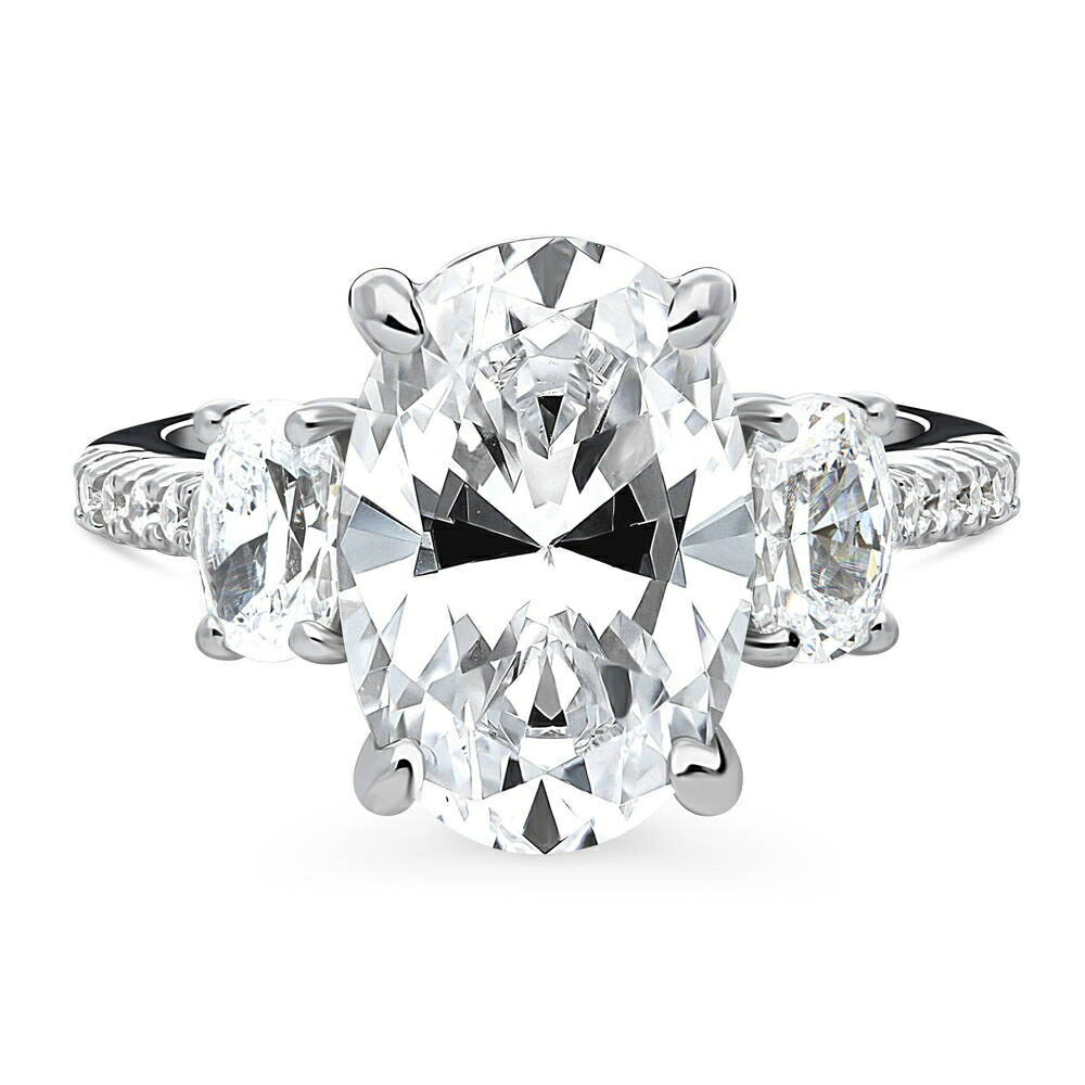 リング 指輪 レディース ダイヤモンド 6.5ct 大粒 オーバルカット 一粒 ソリティア K18 ゴールド プラチナ仕上げ ジュエリー シンプル 大人 かわいい 20代 30代 40代 50代 普段使い 金属アレルギー対応 母の日 誕生日 プレゼント 24,090円