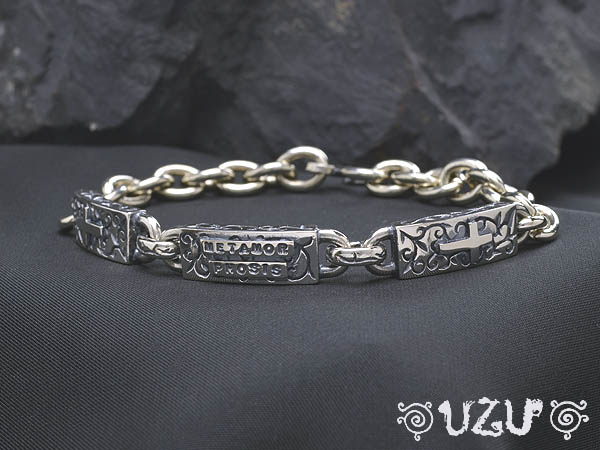 BU-0105-Men’ｓ【UZU】【ブレスレット バングル】【シルバー925】【いぶし仕上げ】
