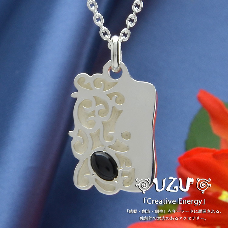 NE-0279【UZU】【ネックレス ペンダント】【シルバー925】【白仕上げ】【OX】｜ジュエリーニック