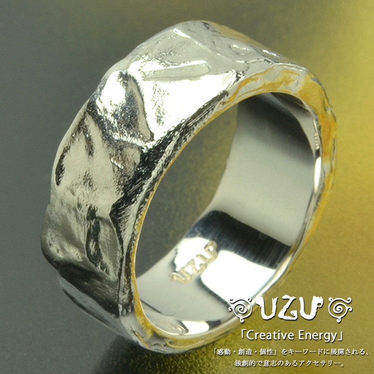 RI-0401A【UZU】【リング 指輪】【シルバー925】【バレル仕上げ】【コーティング対応】｜ジュエリーニック