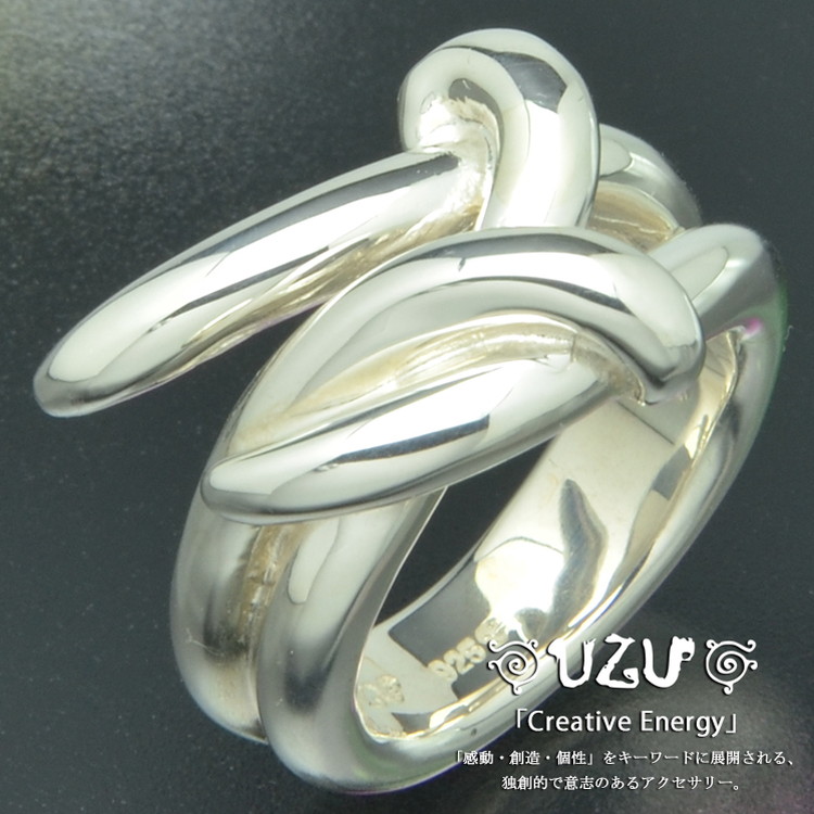 RI-0445【UZU】【リング 指輪】【シルバー925】【鏡面仕上げ】【コーティング対応】｜ジュエリーニック