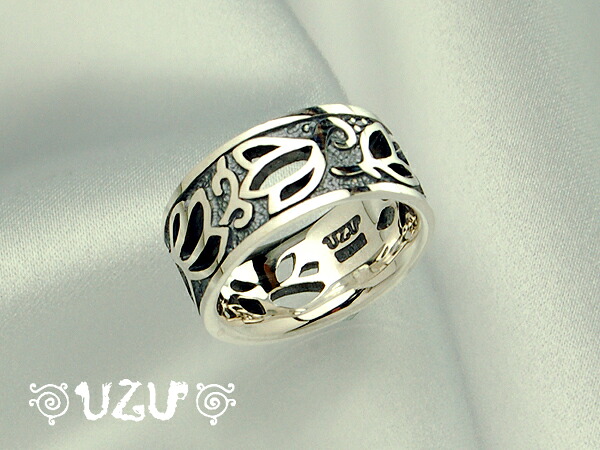 RI-0834【UZU】【リング 指輪】【シルバー925】【いぶし仕上げ】|ジュエリーニック