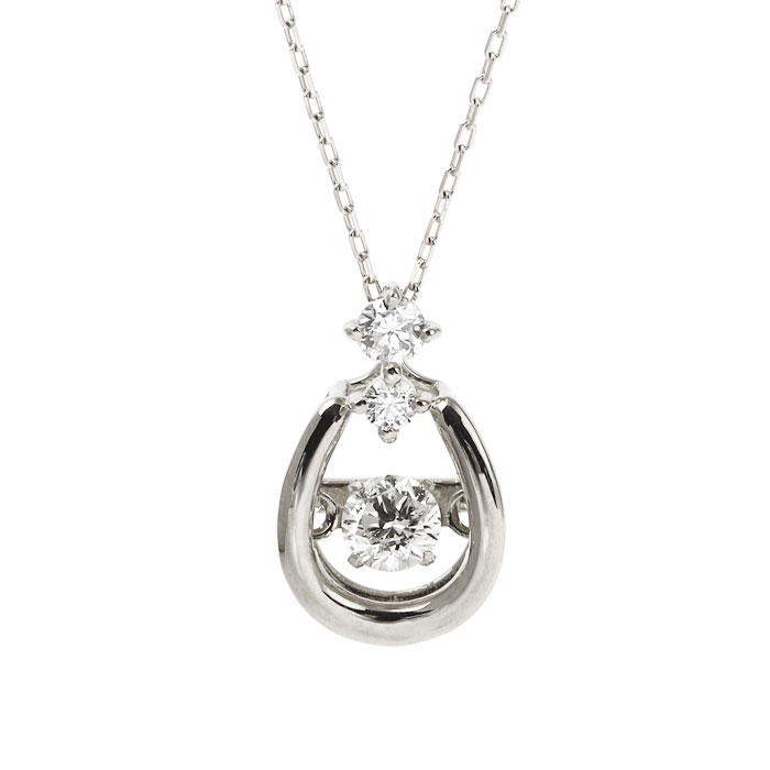 【全品送料無料】プラチナ ネックレス ダイヤモンド ネックレス レディース シンプル エレガント 0.1ct 0.06ct ギフト 贈り物 揺れる ダンシング