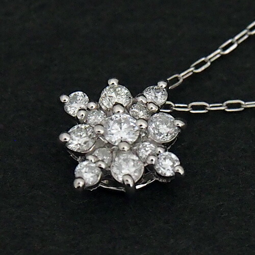 プラチナ ダイヤモンド0.2ct スノーネックレス 結晶 菱形 0.2カラット ペンダント Pt900 Pt850 ダイアモンド レディース プレゼント ギフト 記念日 誕生日 ご褒美