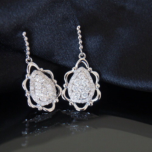 18金 ダイヤモンド 0.5ct 片耳0.25ct ドロップピアス 雫デザイン K18WG ホワイトゴールド K18YG イエローゴールド K18PG ピンクゴールド ダイアモンド レディース プレゼント ギフト 記念日 誕生日 ご褒美