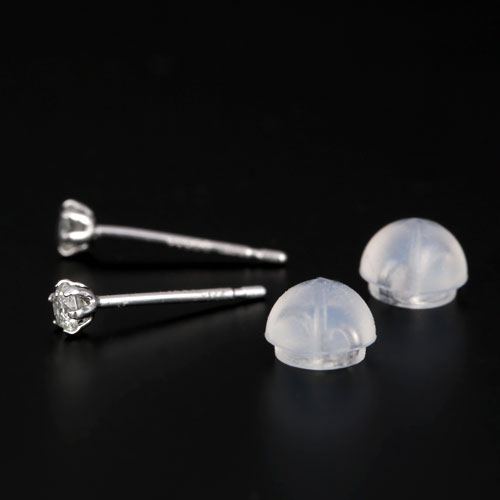 楽天市場】プラチナ ダイヤモンド1粒ピアス プリンセスカット 0.4ct