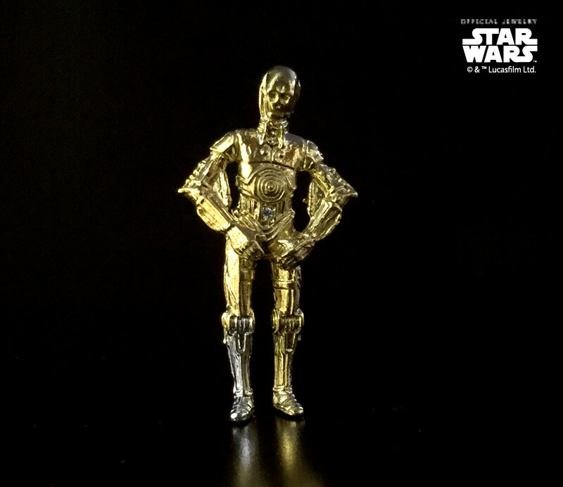 【スターウォーズ】シルバー ピンズ c-3po （正規品取扱店）【プレゼント 誕生日 ご褒美】｜ジュエリーサロンＳＴＡＲＳ