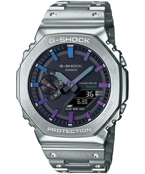 【G-SHOCK】 カシオ GM-B2100パソコン-1AJF 盛りだくさん金属元素 しろがね色 手ごわいソーラー 移動性繋がり ( ウォッチ 雨合羽 スーパーイルミネート )【国内置き目品】
