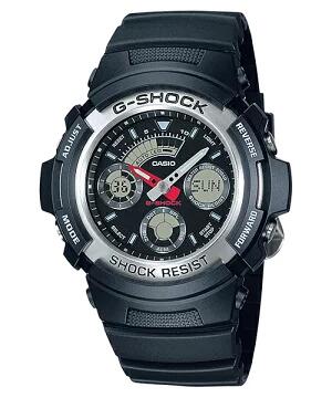【G-SHOCK】ジーショック AW-590-1AJF カシオ AW-590 SERIES (雨合羽 メンズ ウオッチ  脂ダンス楽隊 第一義的模範例)【国内置き目品】