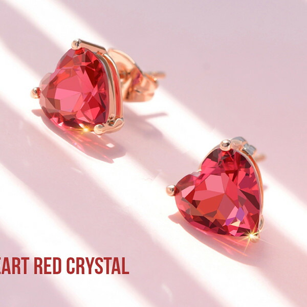 楽天市場】18金 計0.2ct ルビー ハート シェイプ ピアス ゴールド