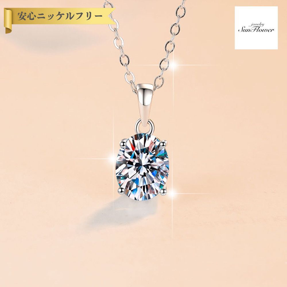 【全品70%OFFクーポン 先着500名 ラストスパート＆アフターセール】【30日返品保証】 ネックレス レディース モアサナイト ホワイト シルバー925 シルバー mhk116 20,367円