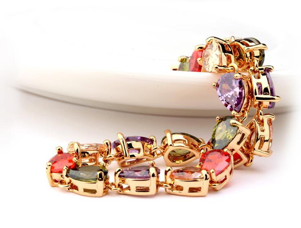 楽天市場 全品50 Off オータムセール 10日返品保証 3ヶ月修理保証 送料無料 プチプラ ブレスレット レディース キュービックジルコニア マルチカラー 真鍮 イエローゴールド ピンクゴールド 金属アレルギー対応 Jewelry Sunflower