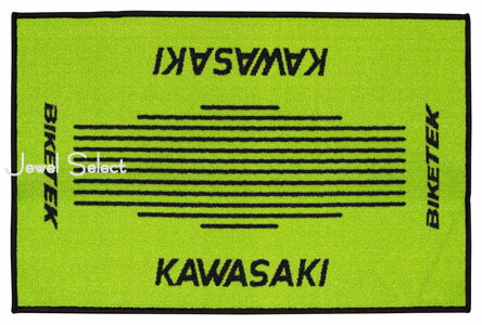 KAWASAKI カワサキ レーシングマット ピットマット フロアーマット ラスト・即納新品】 BIKETEK ガレージマット KAWASAKI 190x80cm