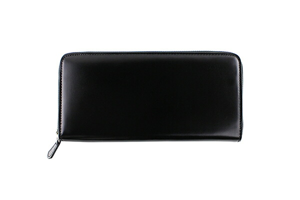 貨物輸送無料 ラウンドジッパー長紙入れ GREDEER コードバン 馬革(コードバン) GCKC109A-Z 黒いこと 差し上げ物相応う