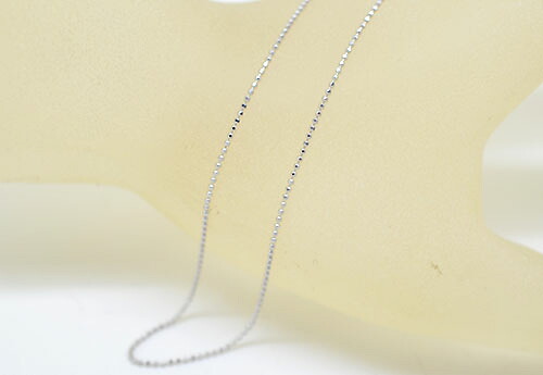 PT850 プラチナ カットボール フリーチェーン ネックレス 45cm 27,335円