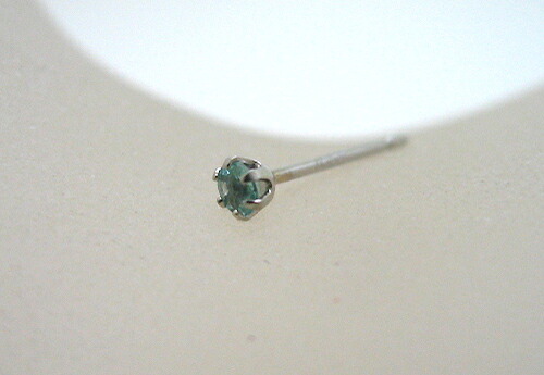 PT900 プラチナ パライバサントルマリンスタッドピアス片耳用 0.05ct ギフト対応【対応_関東】｜Jewel Select 13,129円