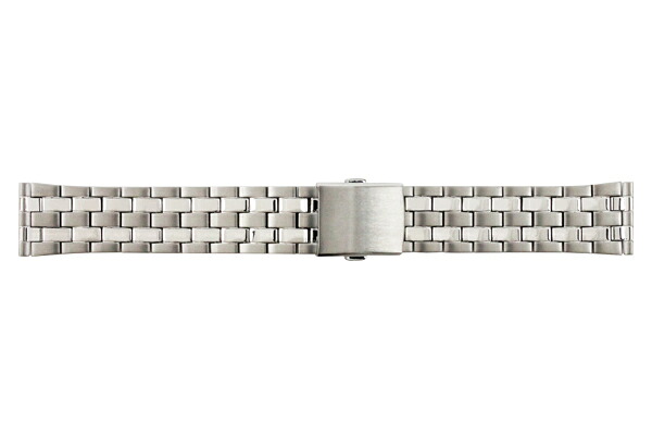 腕時計ベルト BAMBI バンビ オスカー ブロックワンタッチ 超硬質メッキ シリウス OSBE1255H シルバー メンズ 20mm 21mm 22mm ギフト対応 送料無料